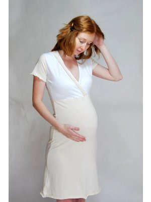 Nočná košeľa na kojenie elastická model 033