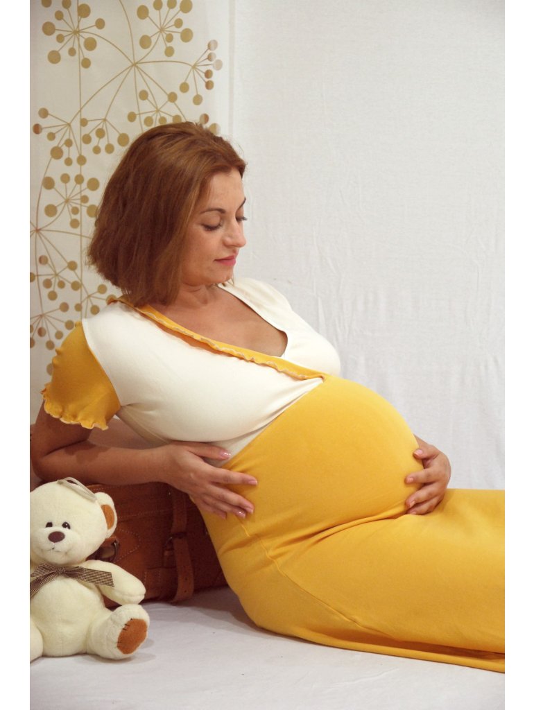 Nočná košeľa na kojenie elastická model 033
