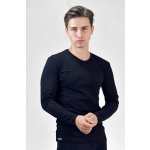 Bambusové tričko pánske dlhý rukáv čierne