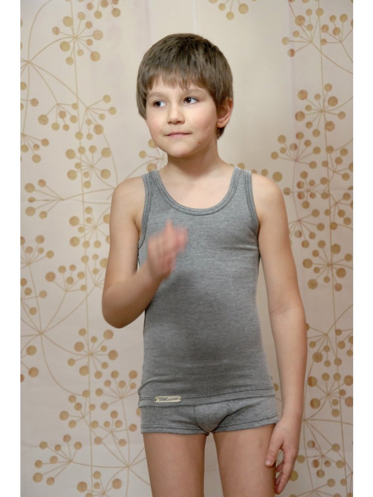 Detské termo tielko TERMOintima (veľ. 110 až 152) - sivé