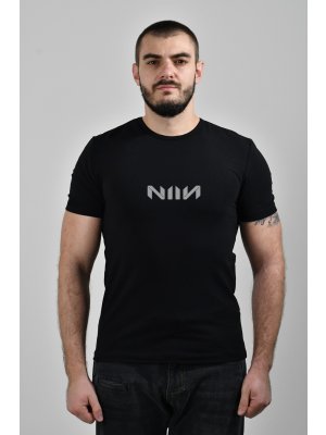 Pánske športové bavlnené tričko NIIN Black Air