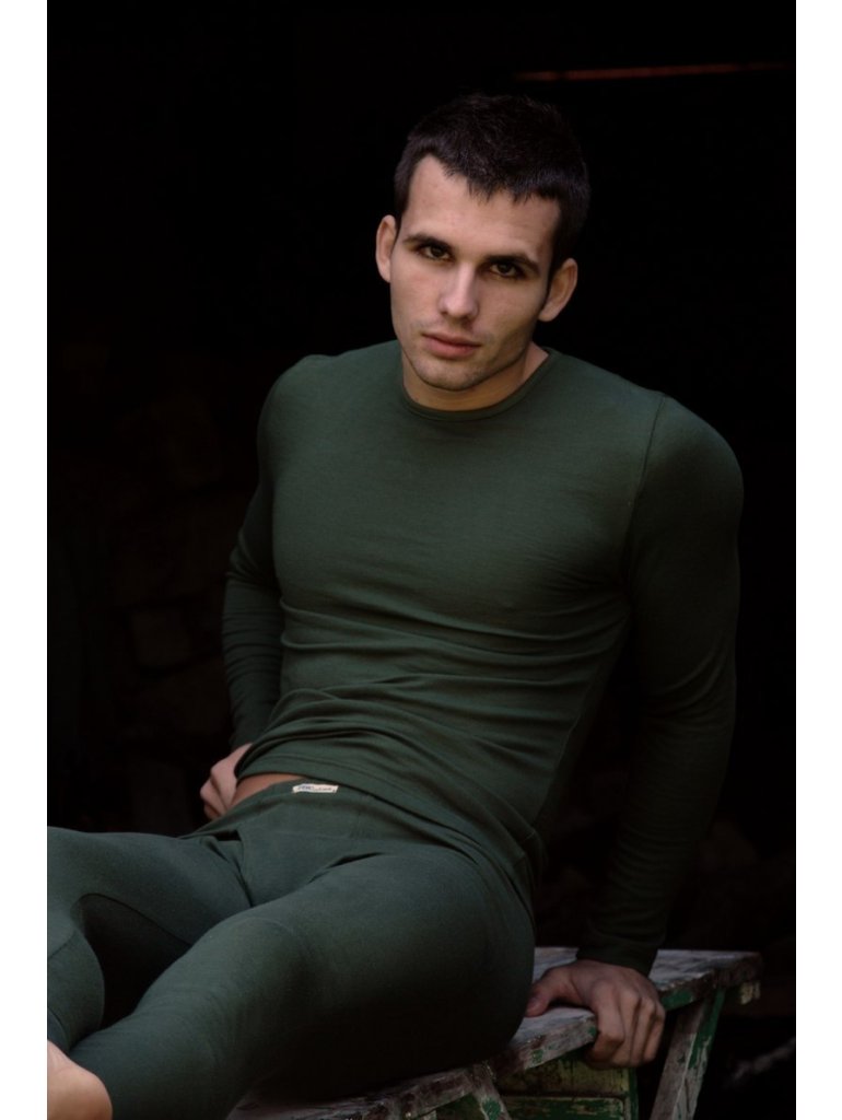 Pánske dlhé spodky khaky Outdoor TERMO intima